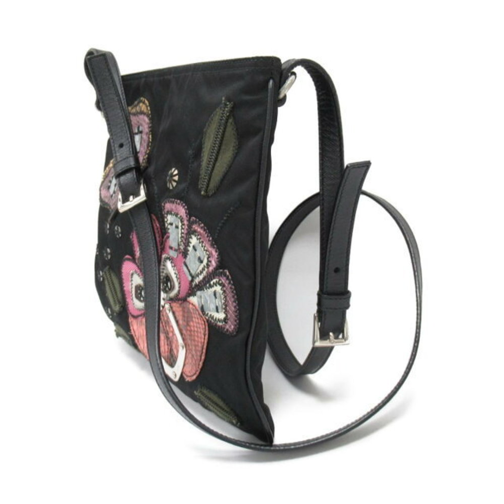 Prada Shoulder Bag Python Leather Black - image 3